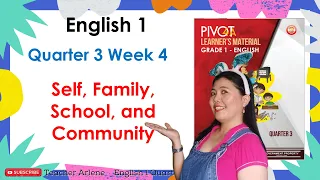 ENGLISH 1 Q3 W4 Self, Family, School, and Community1