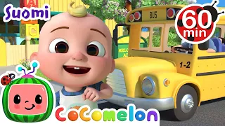 Wheels on the Bus | CoComelon Suomeksi - Lastenlaulut vauvoille | Finnish Nursery Rhymes