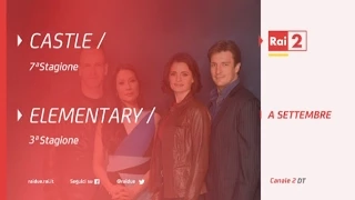 Castle / Elementary - A settembre su Rai2