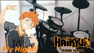 Haikyuu Season 2 - Opening 2 [Fly High!!] by BURNOUT SYNDROMES - Drum Cover