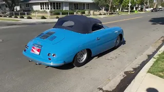 1955 Porsche 356 Speedster Blue - European Collectibles - Video