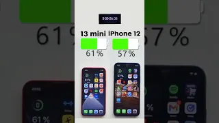 iPhone 13 mini vs. iPhone 12 Battery Test 🔋Subscribe for more 👻