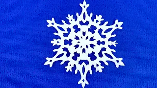 Как просто и красиво вырезать снежинку из бумаги. Простая снежинка.#Snowflakes #Снежинки