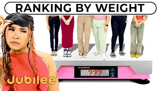 Blindfolded Women Guess Each Other's Weight