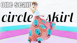 Half Circle SkirT Tutorial! Simple and Dramatic Sewing DIY