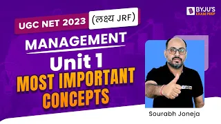UGC NET June 2023 | UGC NET Management Unit 1 Most Important Concepts | Sourabh Sir