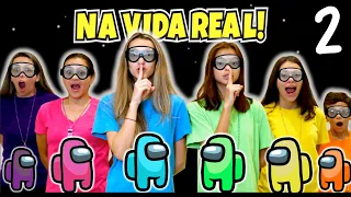 JOGANDO AMONG US NA VIDA REAL COM FAMILY FUN 5 ! Vivi Foi a Melhor Impostora do Jogo! Parte-2