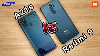 Samsung A21s VS Redmi 9 | مقارنة صادمة ونتائج غير التوقعات