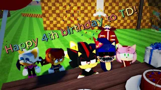 Happy 4th birthday to Sonic.exe The Disaster!! (Ep. 3 of Sonic.exe The disaster)