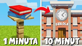 Poprosiłem 10 LOSOWYCH OSÓB aby zbudowali SZKOŁĘ w MINECRAFT!