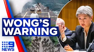 Penny Wong warns war over Taiwan 'would be catastrophic for all' | 9 News Australia