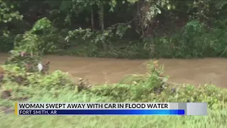 Arkansas woman dies after flash flood swept away her car