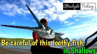 UL Ep. 80 Be careful of this toothy monster in shallows | Ultralight fishing Philippines |