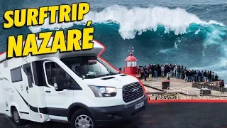 En route pour affronter la vague de Nazaré !