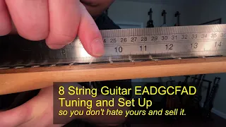 8 String Guitar EADGCFAD Tuning and Set Up | Jackson DKFA8