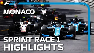 F2 Sprint Race 1 Highlights | 2021 Monaco Grand Prix