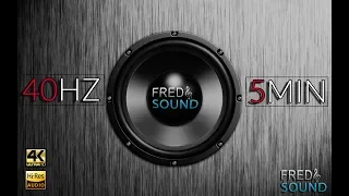 40 Hz Test Tone by Fred & Sound (Subwoofer adjustment)