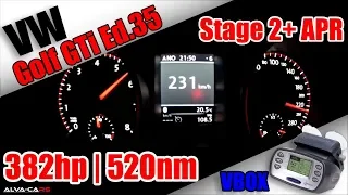 382HP VW Golf 6 GTi Edition 35 Stage 2+ APR 100-200Km/h Acceleration VBOX!