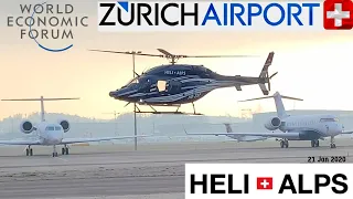Heli-Alps ‘HB ZAP’ Bell 429 Global Ranger Helicopter at Zurich Airport - WEF 2020