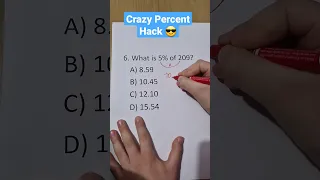 Mathematics hack 😎 #math #percents #mathematicstricks