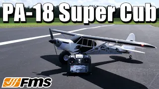 FMS 1300mm PA-18 Super Cub Maiden Flight • BEGINNER RC PLANE SERIES VIDEO 8