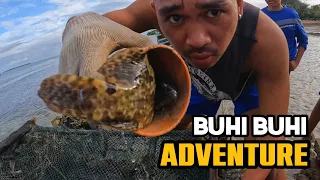 Harvesting lapu-lapu fish and made a dish for breakfast at Bantayan Island Cebu