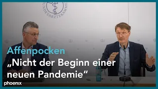 Affenpocken: Pressekonferenz mit Karl Lauterbach und Lothar Wieler