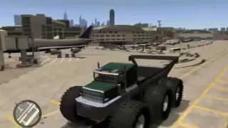 GTA IV - GIANT MONSTER TRUCK CITY MAYHEM COMPLETE DESTRUCTION