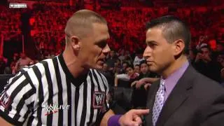 Cm punk vs wade barret -John cena special guest Refree-