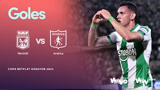 Nacional vs. América (goles) | Copa BetPlay Dimayor 2023 | Octavos (vuelta)