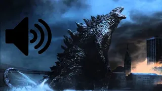 Godzilla 2014 Victory roar scene but with different Godzilla's roars