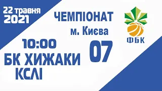 Чемпіонат Києва 2007 БК Хижаки - КСЛІ