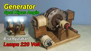 Make a simple electric generator from a fan coil