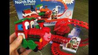 Christmas presents toy train! The North Pole Express battery powered train with lights and sounds