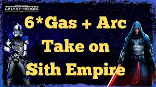 Swgoh Gas + Arc arena testing vs DR + Malak