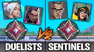 5 Immortal Duelists VS 5 Sentinels! - Which Class Wins?