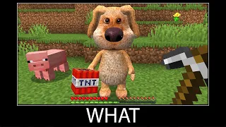 TALKING BEN Minecraft wait what meme I found real TALKING BEN in MINECRAFT scrapy - Gameplay @scrapy4305