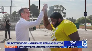 Outgoing Mayor Garcetti says farewell to Los Angeles