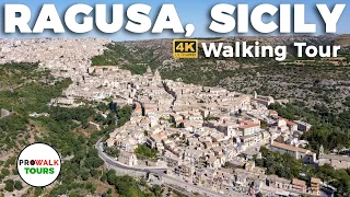 Ragusa, Sicily Walking Tour - 4K - With Captions!