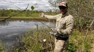 МИКРОДЖИГ НА ОЗЕРЕ! ВЕСЕЛО, но есть НЮАНСЫ! Рыбалка на СПИННИНГ весной! Ловля ЩУКИ и ОКУНЯ!