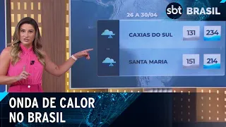 Onda de calor se estende no Brasil e deve durar até segunda semana de maio | SBT Brasil (30/04/24)