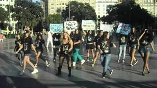 Flashmob Tokiohotel's street-team Catalonia 1.09.2012