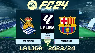 FC 24 Real Sociedad vs Barcelona | La Liga 2023/24 | PS5 Full Match