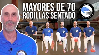 👴🏻 Rutina de ejercicios para las rodillas EN SILLA para MAYORES DE 70, HAZLOS CONMIGO