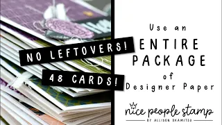 🔴 Use an entire pack of designer paper NO LEFTOVERS! | Stampin’ Up! Sale-a-bration Favored Flowers