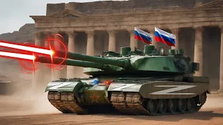 Close combat! Russian Laser Tank Troops Successfully Ambush and Burn Rusty Ukrainian Tanks