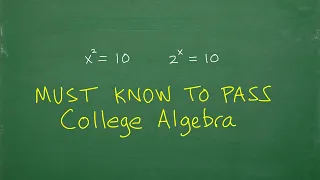 Want to PASS College Algebra? Absolutely, better understand this…