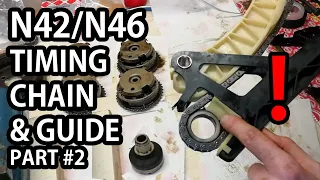 N42/N46 Chain Replacement DIY Complete Guide PART #2: Installing chain, Guide rail, Seal & Timing