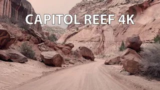 Capitol Reef National Park 4K - Scenic Drive - Utah USA