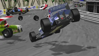Crash F1 Monaco 1986